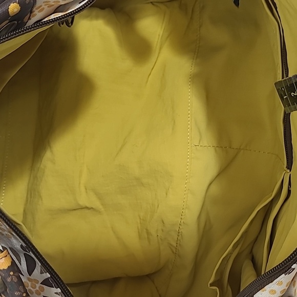 EUC Petunia Pickle Bottom Tote Women's Yellow Wistful Weekender Bag Large Tote - Picture 11 of 15